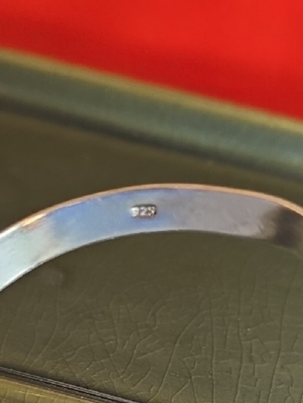 Boho Artisan Sterling Silver 925 Labradorite Cuff Bracelet - Picture 15 of 16